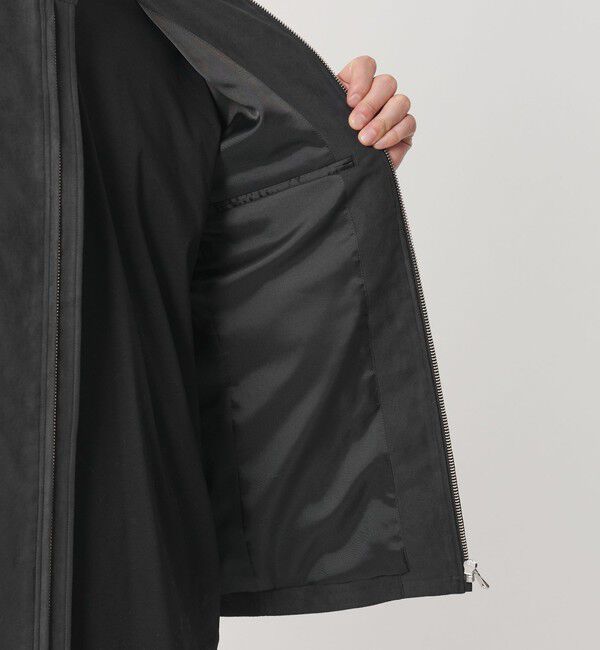 BEAUTY&YOUTH UNITED ARROWS「【WEB限定 WARDROBE SMART】スエードライク シングル ライダースジャケット」|その他|