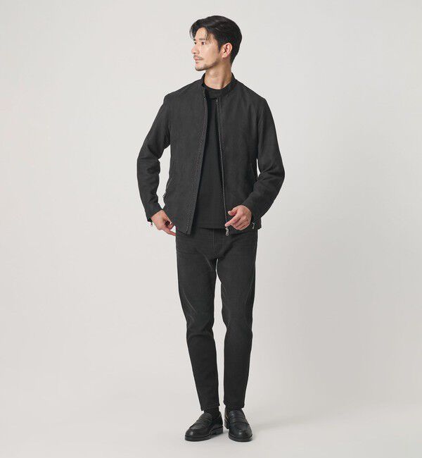 BEAUTY&YOUTH UNITED ARROWS「【WEB限定 WARDROBE SMART】スエードライク シングル ライダースジャケット」|その他|