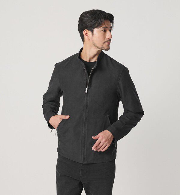 BEAUTY&YOUTH UNITED ARROWS「【WEB限定 WARDROBE SMART】スエードライク シングル ライダースジャケット」|その他|