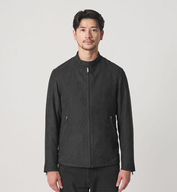 BEAUTY&YOUTH UNITED ARROWS「【WEB限定 WARDROBE SMART】スエードライク シングル ライダースジャケット」|その他|