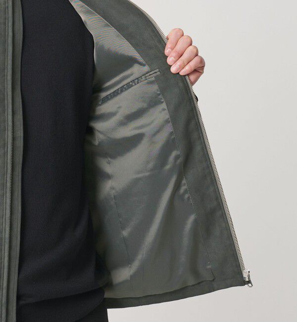 BEAUTY&YOUTH UNITED ARROWS「【WEB限定 WARDROBE SMART】スエードライク シングル ライダースジャケット」|その他|