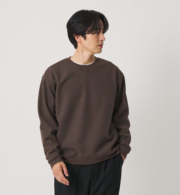BEAUTY&YOUTH UNITED ARROWS「ウェーブ アゼ ボンディング クルーネック スウェット」|Tシャツ・カットソー|MD.GRAY
