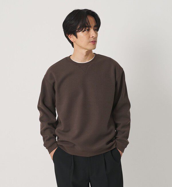 BEAUTY&YOUTH UNITED ARROWS「ウェーブ アゼ ボンディング クルーネック スウェット」|Tシャツ・カットソー|