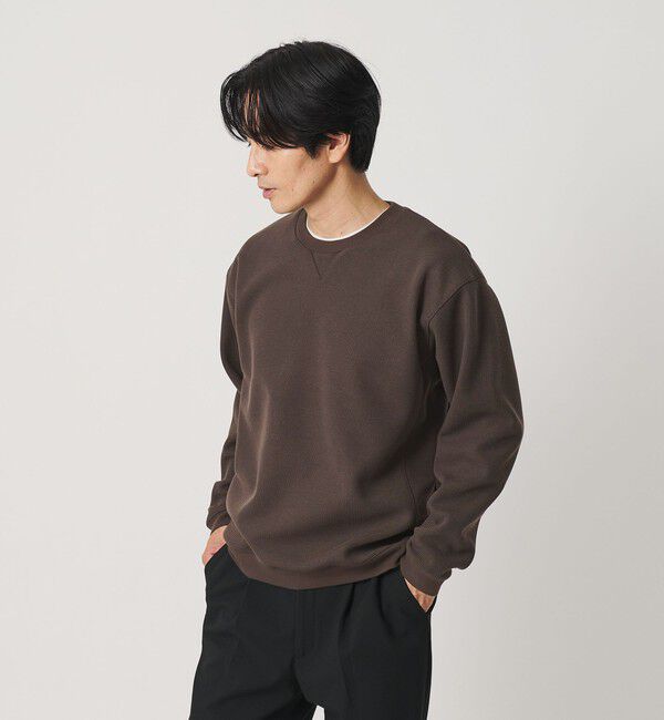 BEAUTY&YOUTH UNITED ARROWS「ウェーブ アゼ ボンディング クルーネック スウェット」|Tシャツ・カットソー|