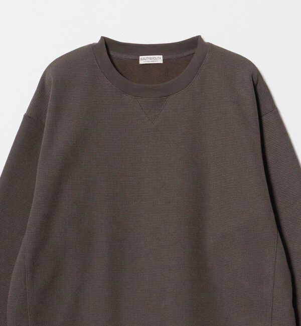 BEAUTY&YOUTH UNITED ARROWS「ウェーブ アゼ ボンディング クルーネック スウェット」|Tシャツ・カットソー|