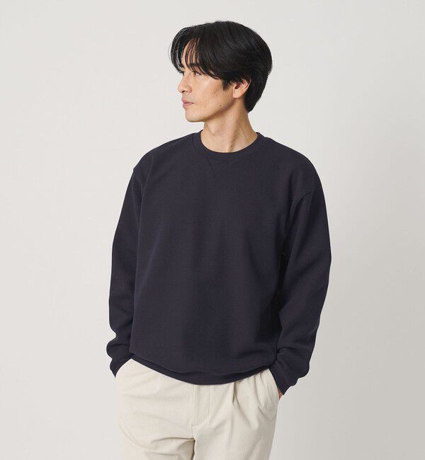 BEAUTY&YOUTH UNITED ARROWS「ウェーブ アゼ ボンディング クルーネック スウェット」|Tシャツ・カットソー|