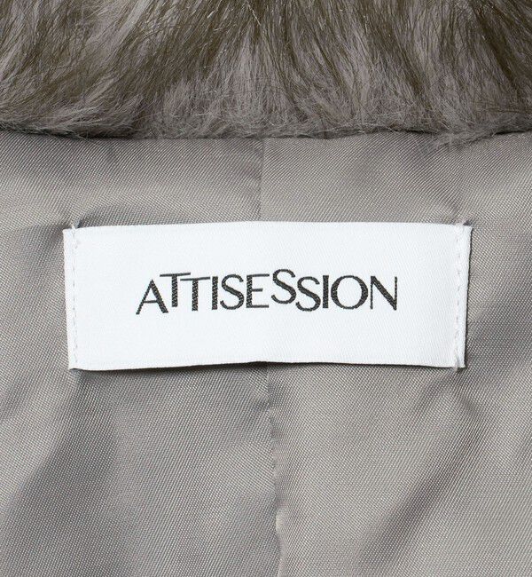 ATTISESSION「＜ATTISESSION＞ファーライク コート」|その他|