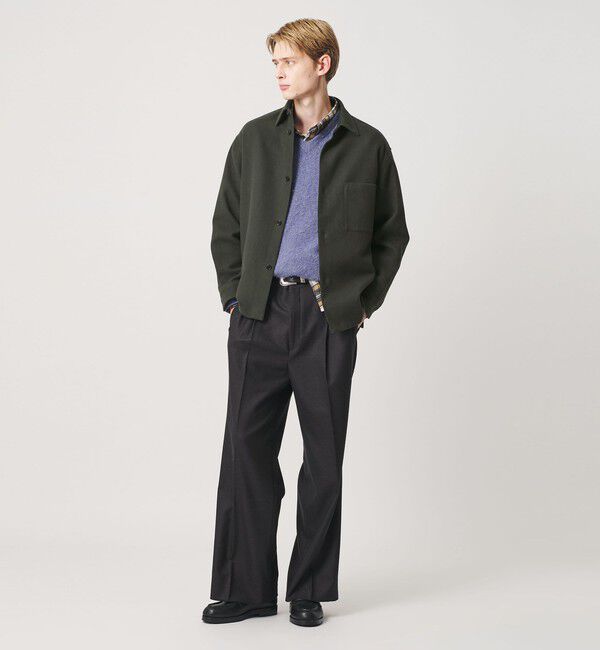 BEAUTY&YOUTH UNITED ARROWS「HI-LINE スリーク ウール コットン オーバー シャツ」|シャツ・ブラウス|