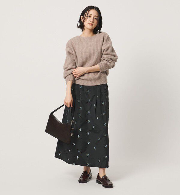 BEAUTY&YOUTH UNITED ARROWS「フォックスブレンド ボリュームスリーブ ボートネックニットプルオーバー」|ニット・セーター|