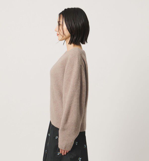 BEAUTY&YOUTH UNITED ARROWS「フォックスブレンド ボリュームスリーブ ボートネックニットプルオーバー」|ニット・セーター|