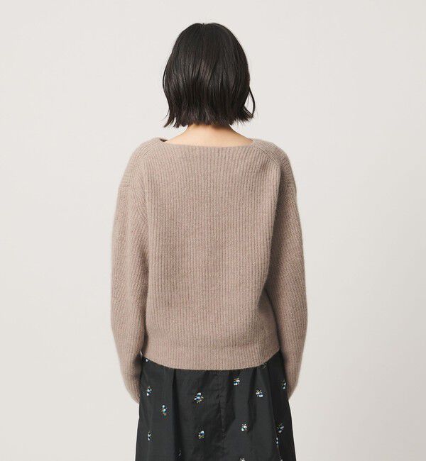 BEAUTY&YOUTH UNITED ARROWS「フォックスブレンド ボリュームスリーブ ボートネックニットプルオーバー」|ニット・セーター|