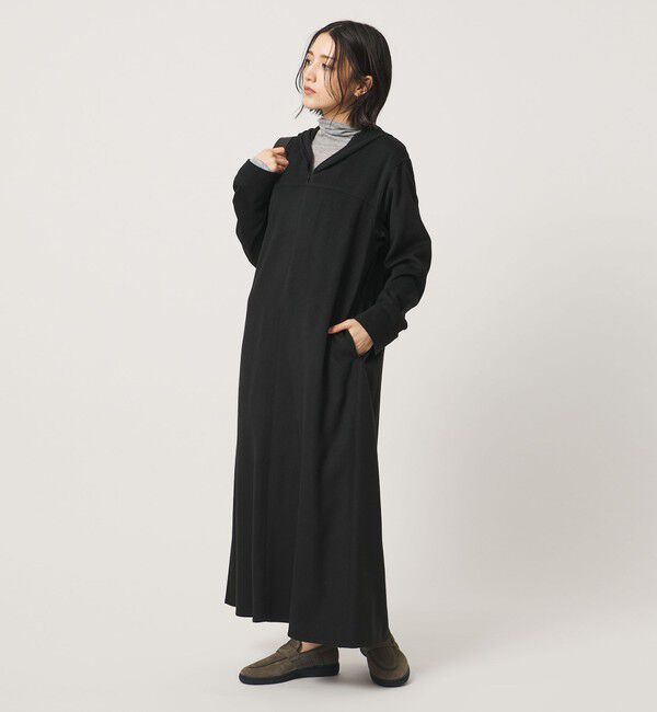 BEAUTY&YOUTH UNITED ARROWS「スキッパー フード ワンピース ウォッシャブル」|ワンピース|
