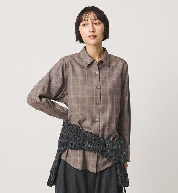 UNITED ARROWS「レギュラーカラー ロング シャツ」|シャツ・ブラウス|
