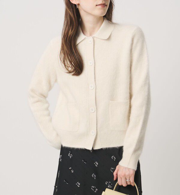 UNITED ARROWS「フォックスカシミヤ ポロカーディガン」|カーディガン|