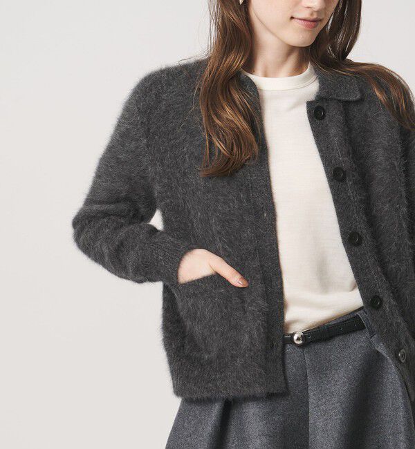 UNITED ARROWS「フォックスカシミヤ ポロカーディガン」|カーディガン|