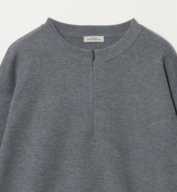 UNITED ARROWS green label relaxing「【WEB限定】＜at ease＞ジップ 2WAY  ニット プルオーバー」|ニット・セーター|