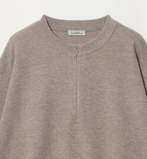 UNITED ARROWS green label relaxing「【WEB限定】＜at ease＞ジップ 2WAY  ニット プルオーバー」|ニット・セーター|