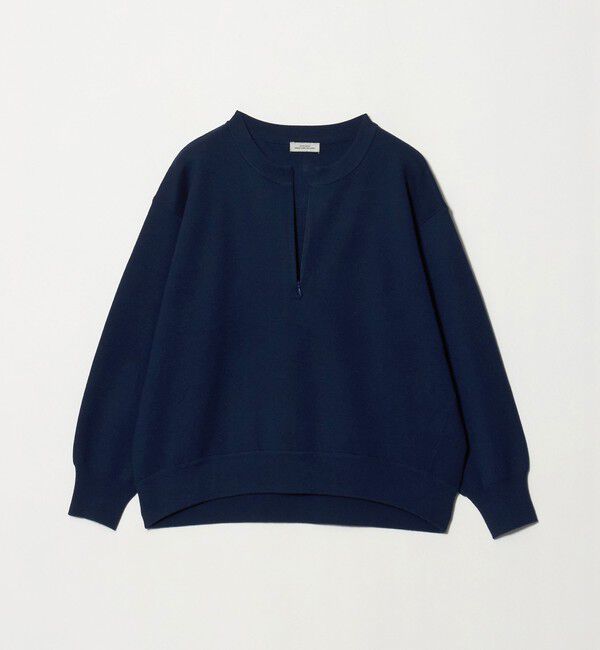 UNITED ARROWS green label relaxing「【WEB限定】＜at ease＞ジップ 2WAY  ニット プルオーバー」|ニット・セーター|