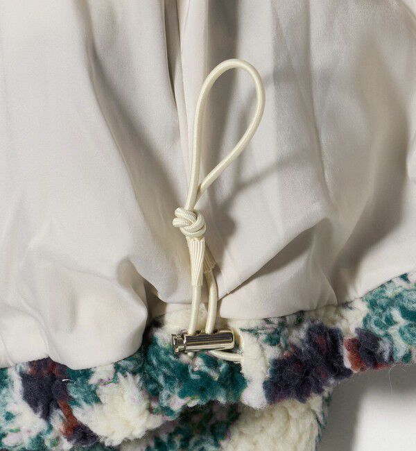 UNITED ARROWS green label relaxing「【WEB限定】＜at ease＞ボア ノーカラー フラワー ブルゾン」|その他|