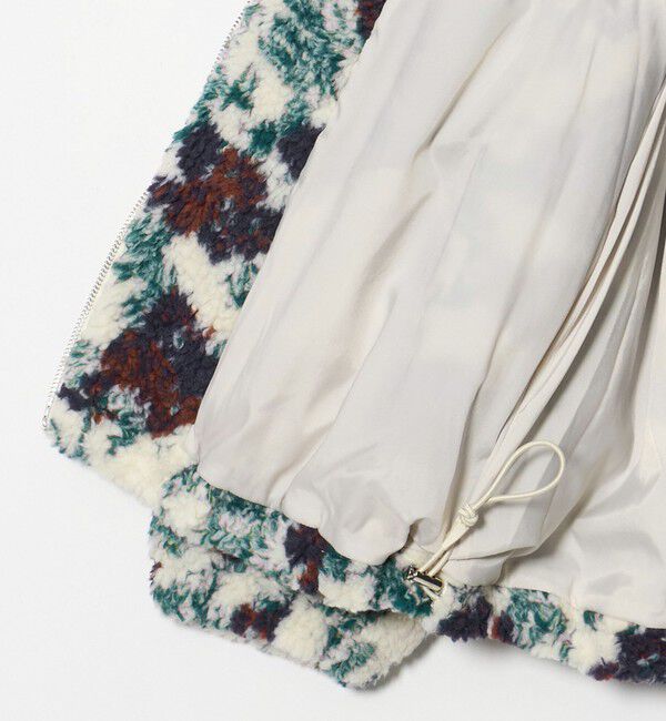 UNITED ARROWS green label relaxing「【WEB限定】＜at ease＞ボア ノーカラー フラワー ブルゾン」|その他|