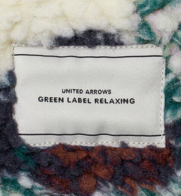 UNITED ARROWS green label relaxing「【WEB限定】＜at ease＞ボア ノーカラー フラワー ブルゾン」|その他|