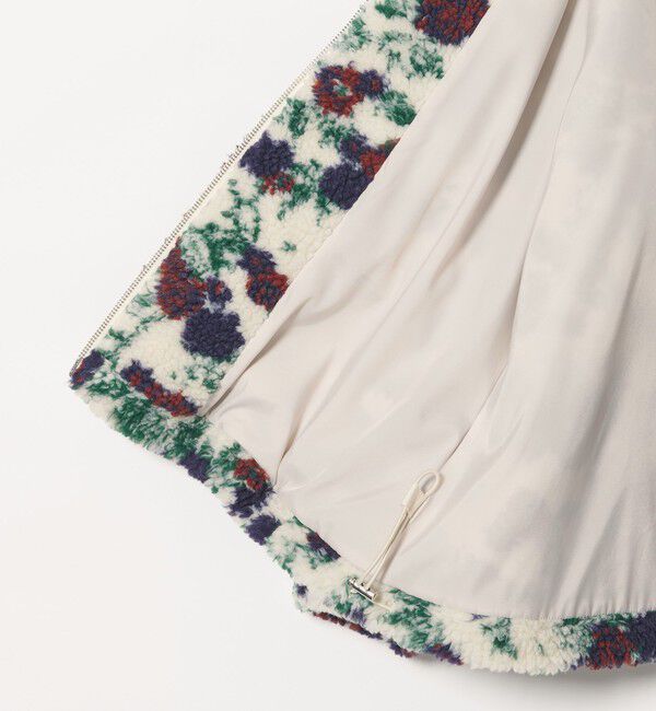 UNITED ARROWS green label relaxing「【WEB限定】＜at ease＞ボア ノーカラー フラワー ブルゾン」|その他|