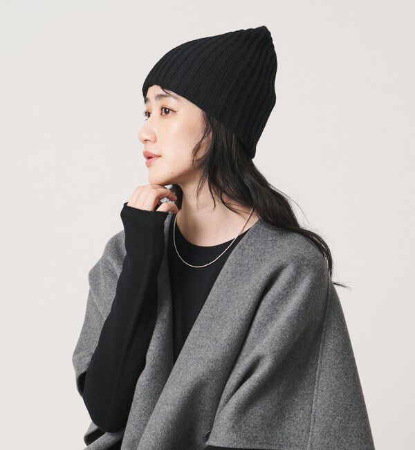 UNITED ARROWS「ウール/カシミヤ アゼ ニットキャップ」|ニット帽|