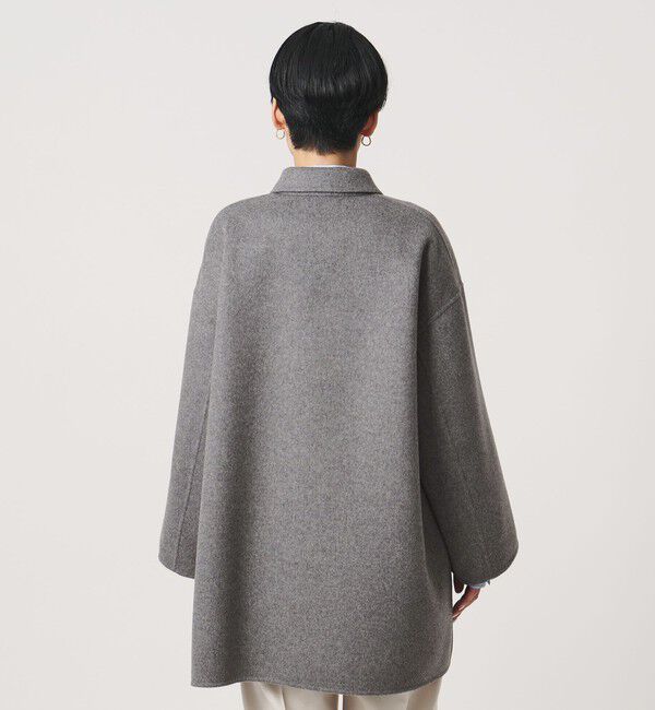 UNITED ARROWS「バイカラー リバー ステンカラー コート」|ステンカラーコート|