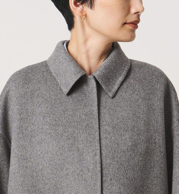 UNITED ARROWS「バイカラー リバー ステンカラー コート」|ステンカラーコート|