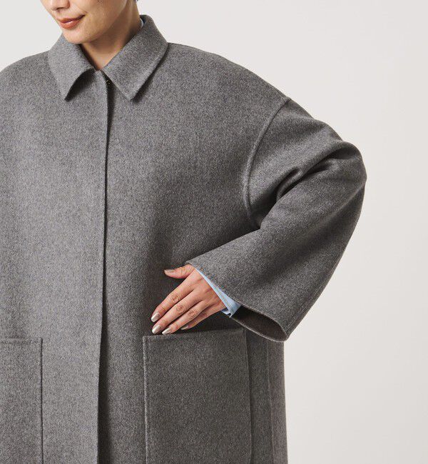 UNITED ARROWS「バイカラー リバー ステンカラー コート」|ステンカラーコート|