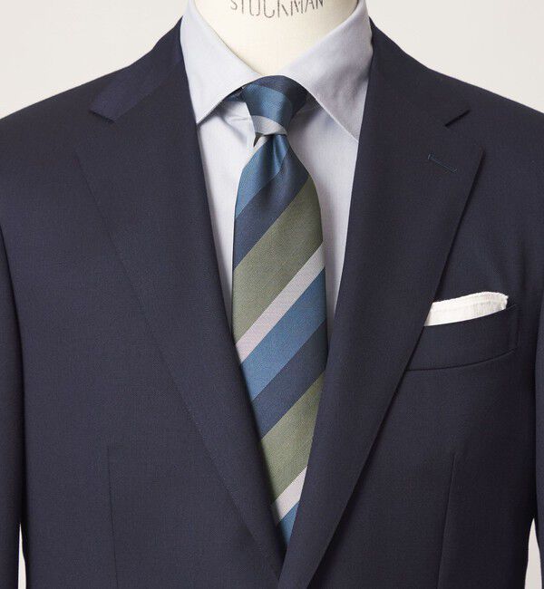 UNITED ARROWS green label relaxing「GLR ポリエステル ウォッシャブル ストライプ1 ネクタイ」|ネクタイ・蝶ネクタイ|OLIVE