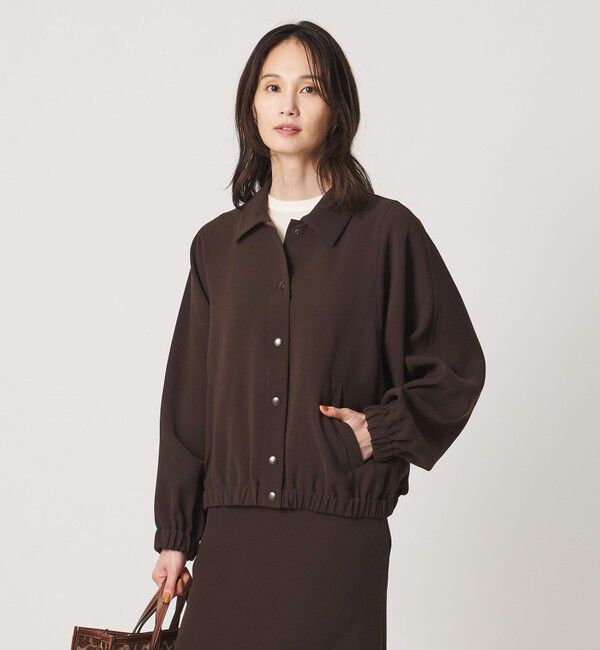 UNITED ARROWS「COMFY ブルゾン ‐ウォッシャブル 防汚 UVカット‐」|ブルゾン・スタジャン|DK.BROWN