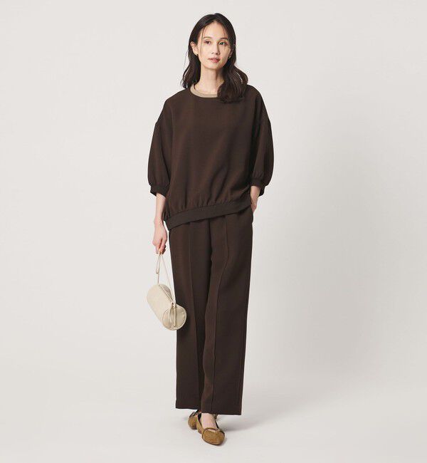 UNITED ARROWS「COMFY ７分袖 プルオーバー ブラウス ‐ウォッシャブル 防汚 UVカット‐」|シャツ・ブラウス|