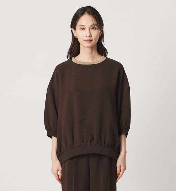 UNITED ARROWS「COMFY ７分袖 プルオーバー ブラウス ‐ウォッシャブル 防汚 UVカット‐」|シャツ・ブラウス|