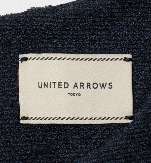 UNITED ARROWS「ツイードライク バック フレア ブラウス」|シャツ・ブラウス|