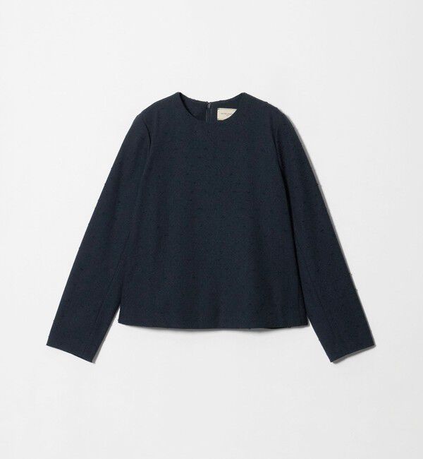 UNITED ARROWS「ツイードライク バック フレア ブラウス」|シャツ・ブラウス|