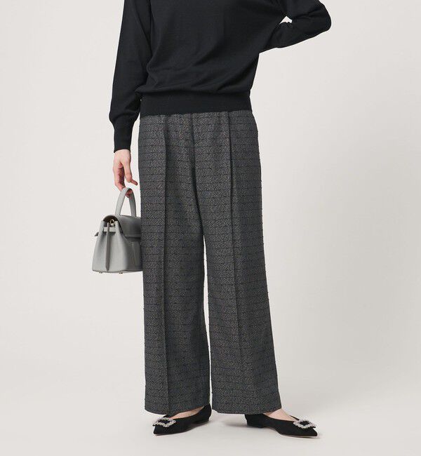 UNITED ARROWS「ツイードライク ワイドパンツ」|スラックス|