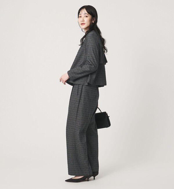 UNITED ARROWS「ツイードライク ワイドパンツ」|スラックス|
