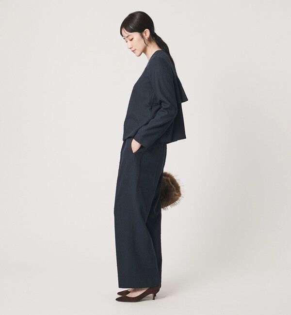 UNITED ARROWS「ツイードライク ワイドパンツ」|スラックス|