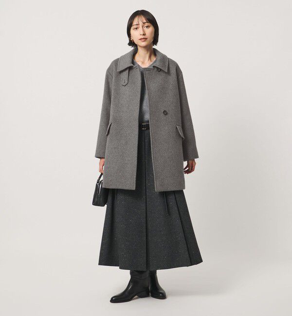 UNITED ARROWS「２WAYカラー ミドルコート」|ステンカラーコート|