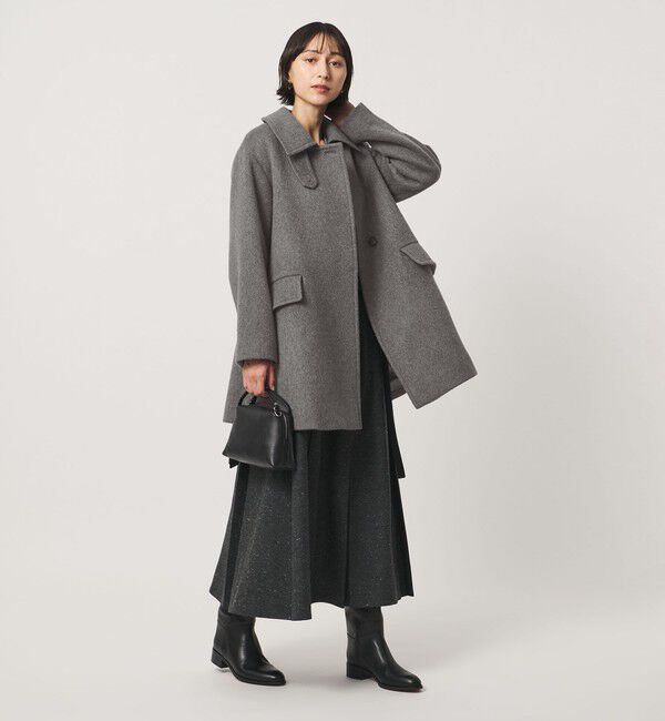 UNITED ARROWS「２WAYカラー ミドルコート」|ステンカラーコート|