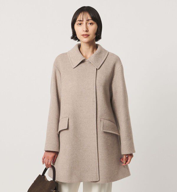 UNITED ARROWS「２WAYカラー ミドルコート」|ステンカラーコート|