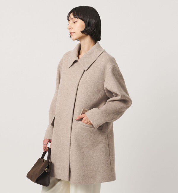 UNITED ARROWS「２WAYカラー ミドルコート」|ステンカラーコート|