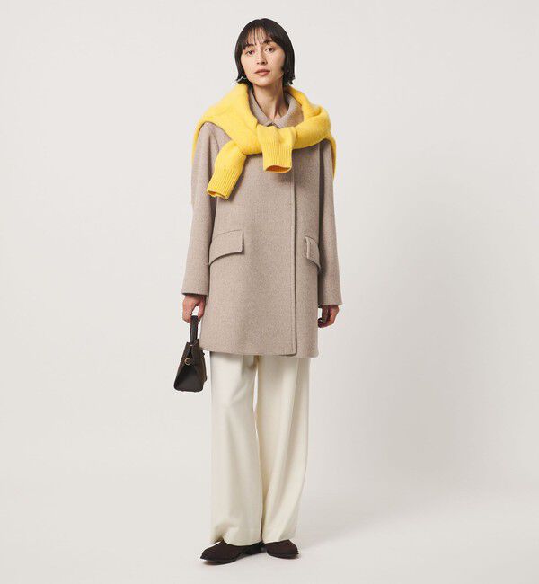UNITED ARROWS「２WAYカラー ミドルコート」|ステンカラーコート|