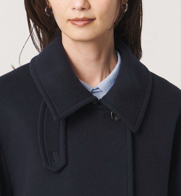 UNITED ARROWS「２WAYカラー ミドルコート」|ステンカラーコート|