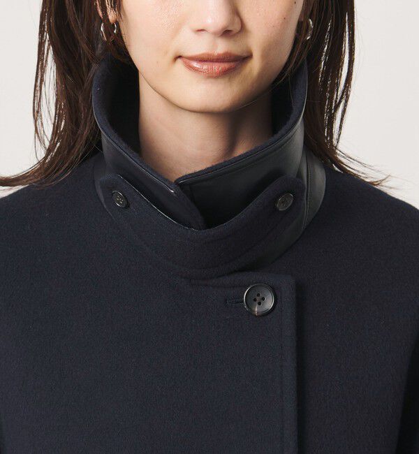 UNITED ARROWS「２WAYカラー ミドルコート」|ステンカラーコート|