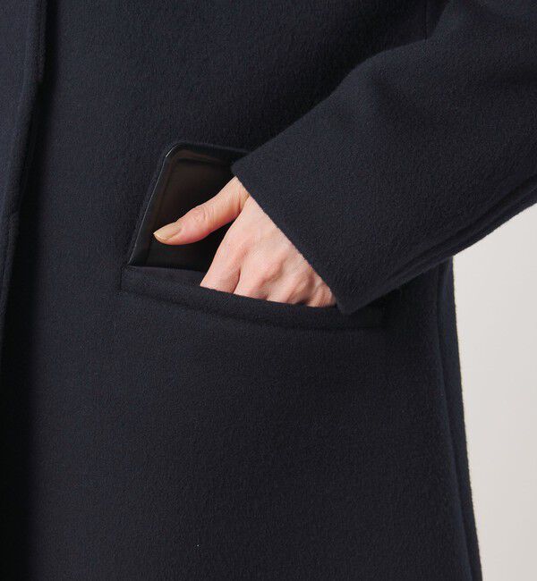 UNITED ARROWS「２WAYカラー ミドルコート」|ステンカラーコート|