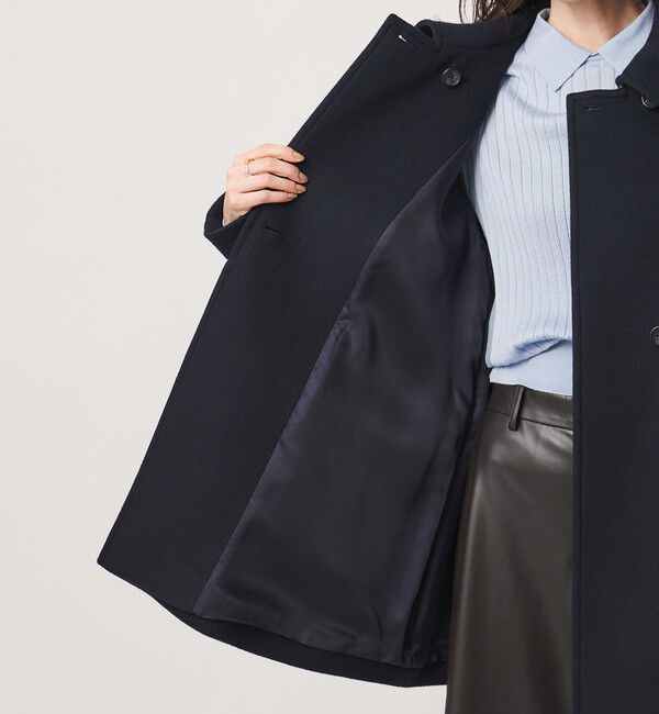 UNITED ARROWS「２WAYカラー ミドルコート」|ステンカラーコート|
