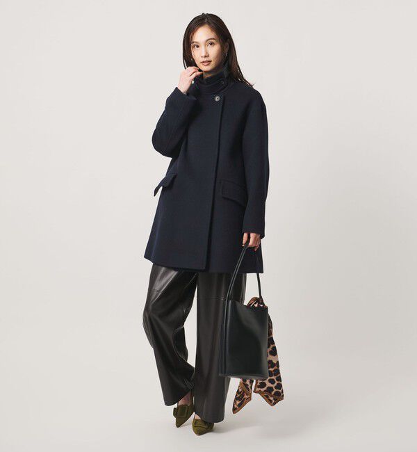 UNITED ARROWS「２WAYカラー ミドルコート」|ステンカラーコート|