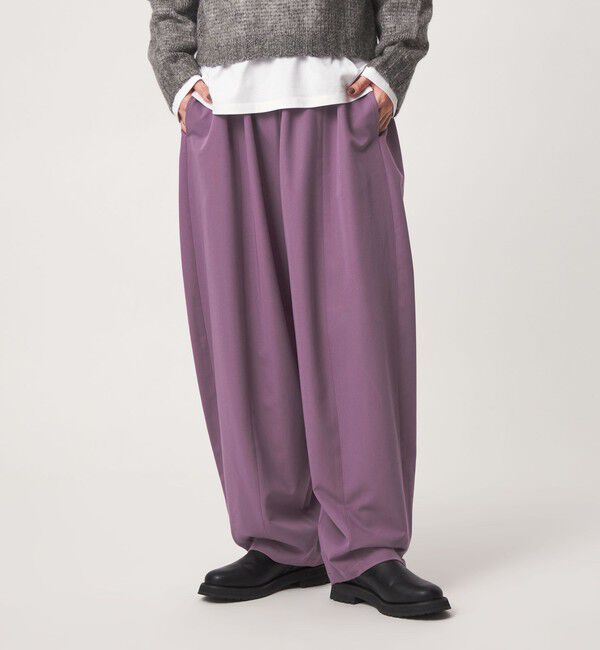 UNITED ARROWS green label relaxing「【WEB限定】＜at ease＞カーブ パンツ」|その他|PURPLE